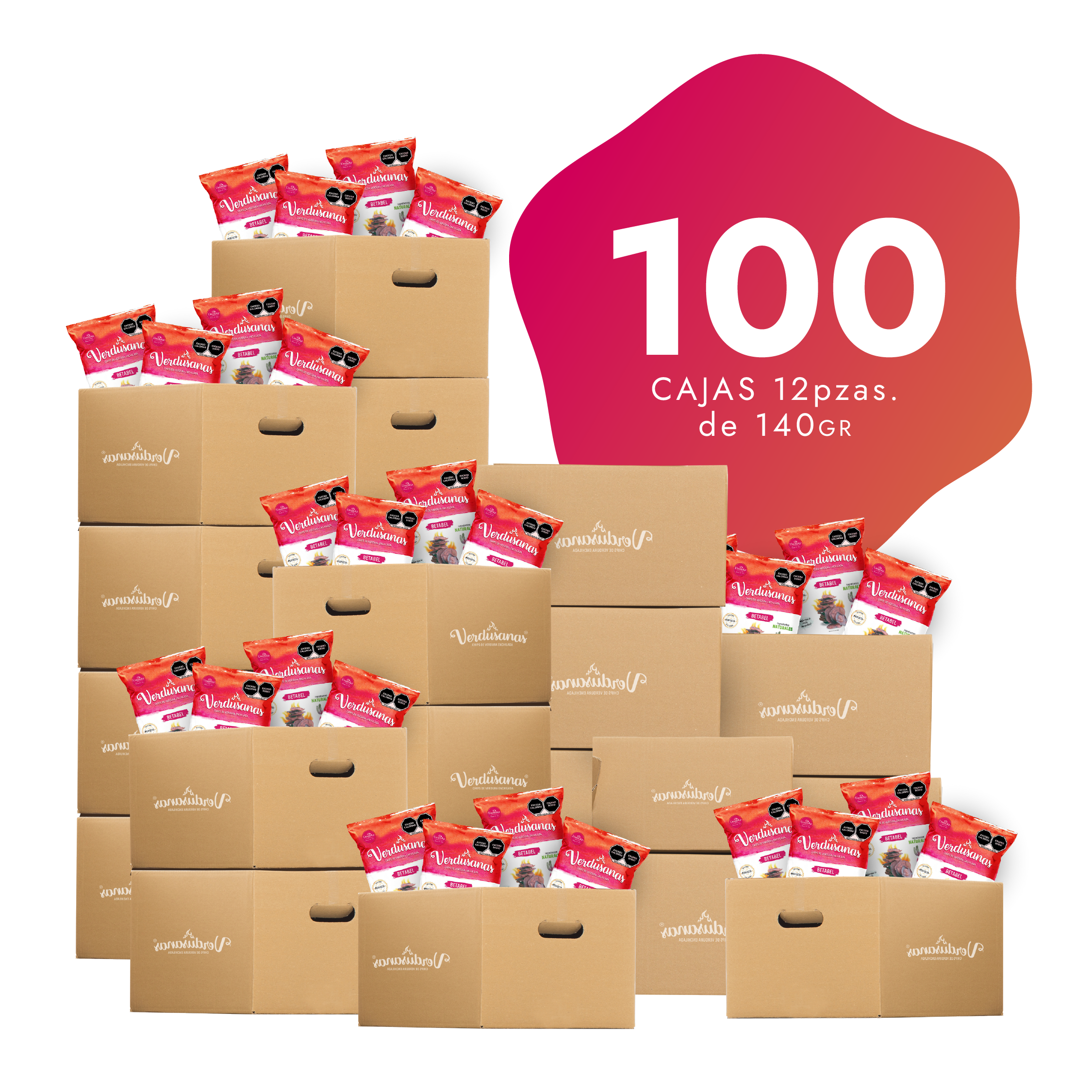 100 Cajas de Verdusanas de Betabel 140gr