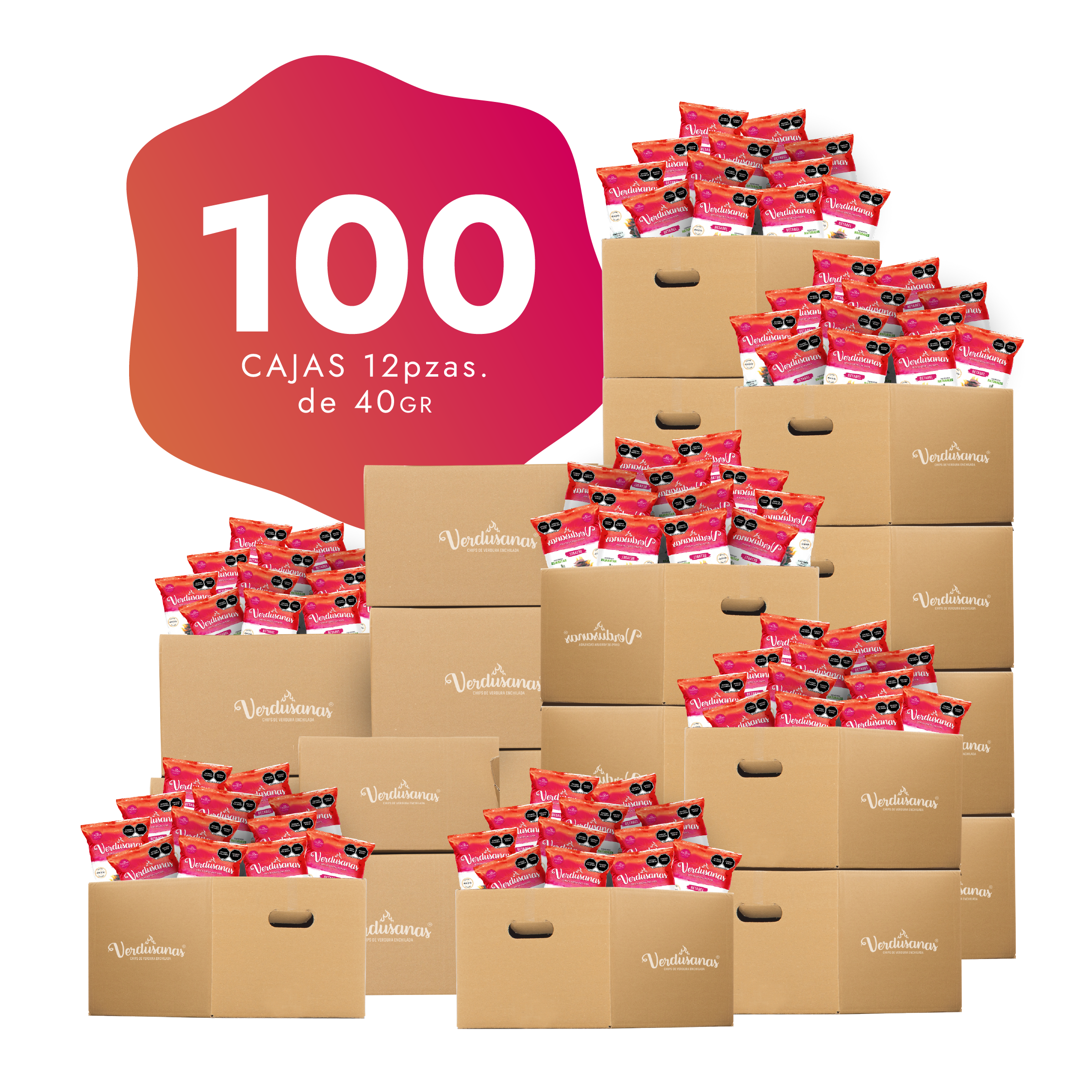 100 Cajas de Verdusanas de Betabel 40gr